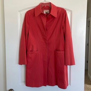 Talbots orange/red outdoor women’s trench coat, size Medium